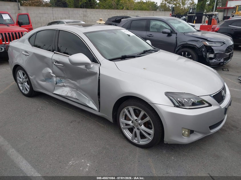 2006 Lexus Is 350 VIN JTHBE262062005113 IAAI salvage auction — RIGHT SIDE, Salvage (California), sold $1,550 on 2026-07-23 (photo 1)