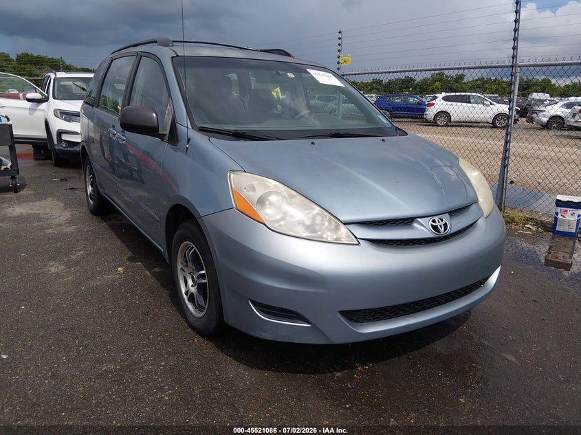 2009 Toyota Sienna VIN 5TDZK23C09S286316 IAAI salvage auction — NORMAL WEAR, Clear (Louisiana), sold $1,825 on 2026-07-13 (photo 1)