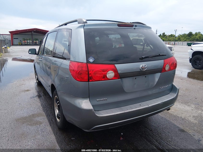2009 Toyota Sienna VIN 5TDZK23C09S286316 IAAI salvage auction — NORMAL WEAR, Clear (Louisiana), sold $1,825 on 2026-07-13 (photo 3)