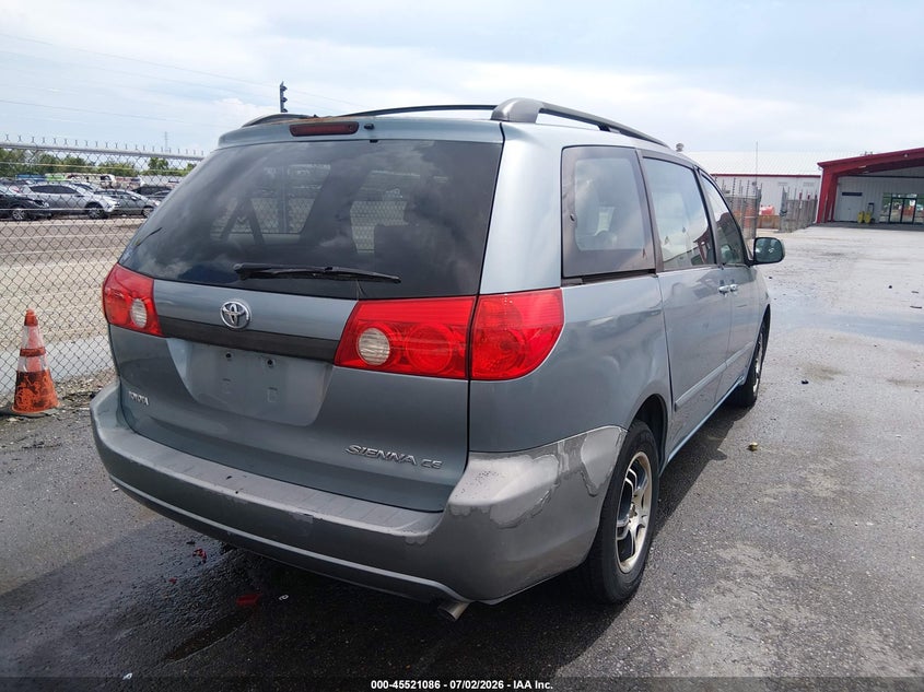 2009 Toyota Sienna VIN 5TDZK23C09S286316 IAAI salvage auction — NORMAL WEAR, Clear (Louisiana), sold $1,825 on 2026-07-13 (photo 4)