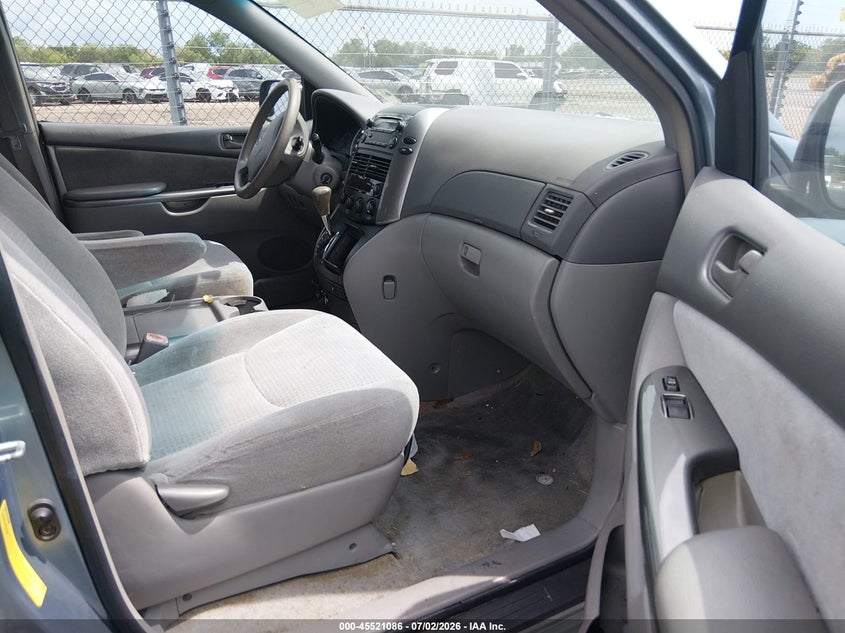 2009 Toyota Sienna VIN 5TDZK23C09S286316 IAAI salvage auction — NORMAL WEAR, Clear (Louisiana), sold $1,825 on 2026-07-13 (photo 5)
