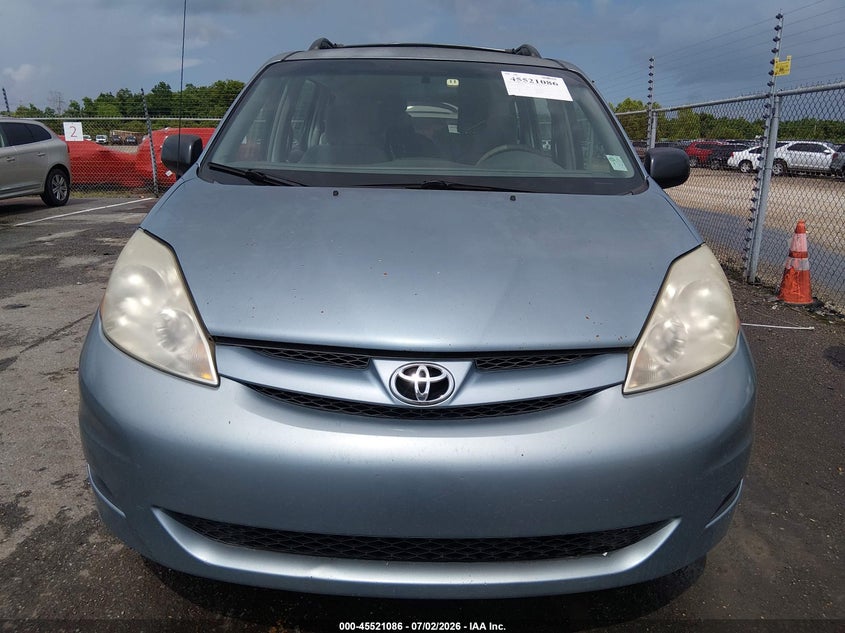 2009 Toyota Sienna VIN 5TDZK23C09S286316 IAAI salvage auction — NORMAL WEAR, Clear (Louisiana), sold $1,825 on 2026-07-13 (photo 6)