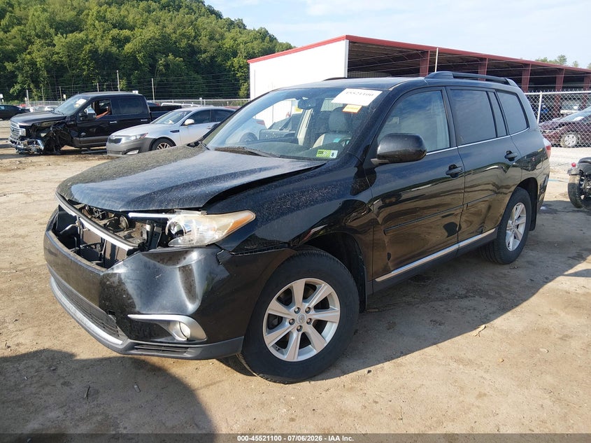 2011 Toyota Highlander VIN 5TDBK3EH7BS066029 IAAI salvage auction — FRONT END, Salvage (West Virginia), sold $1,850 on 2026-07-30 (photo 2)