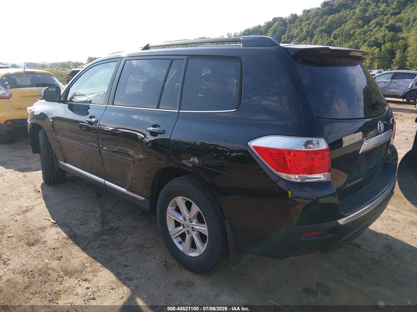 2011 Toyota Highlander VIN 5TDBK3EH7BS066029 IAAI salvage auction — FRONT END, Salvage (West Virginia), sold $1,850 on 2026-07-30 (photo 3)