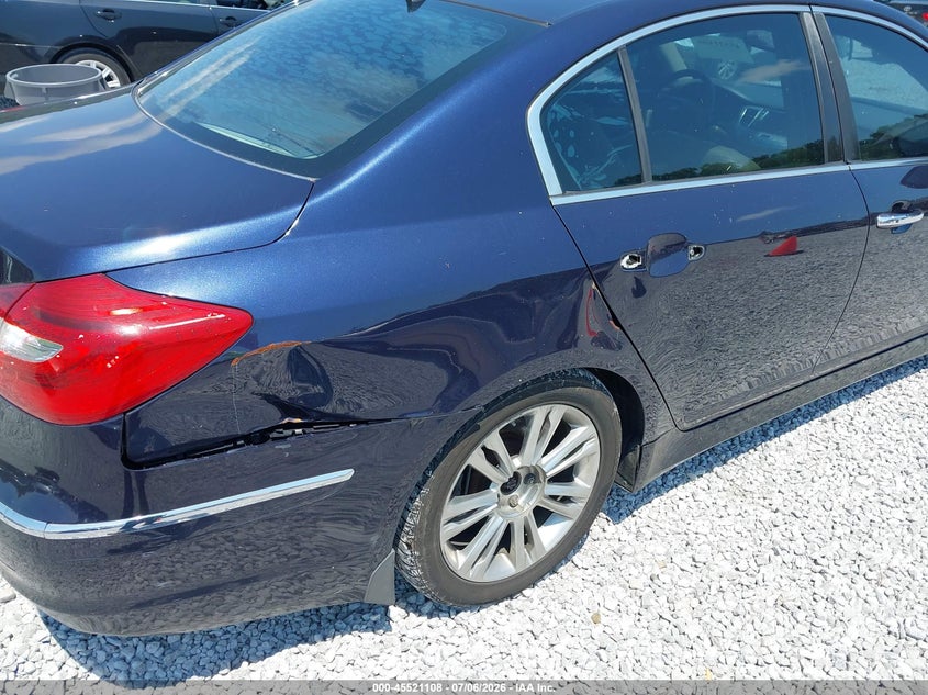 2013 Hyundai Genesis VIN KMHGC4DD0DU223062 IAAI salvage auction — NORMAL WEAR, Clear (Alabama), sold $325 on 2026-08-01 (photo 6)