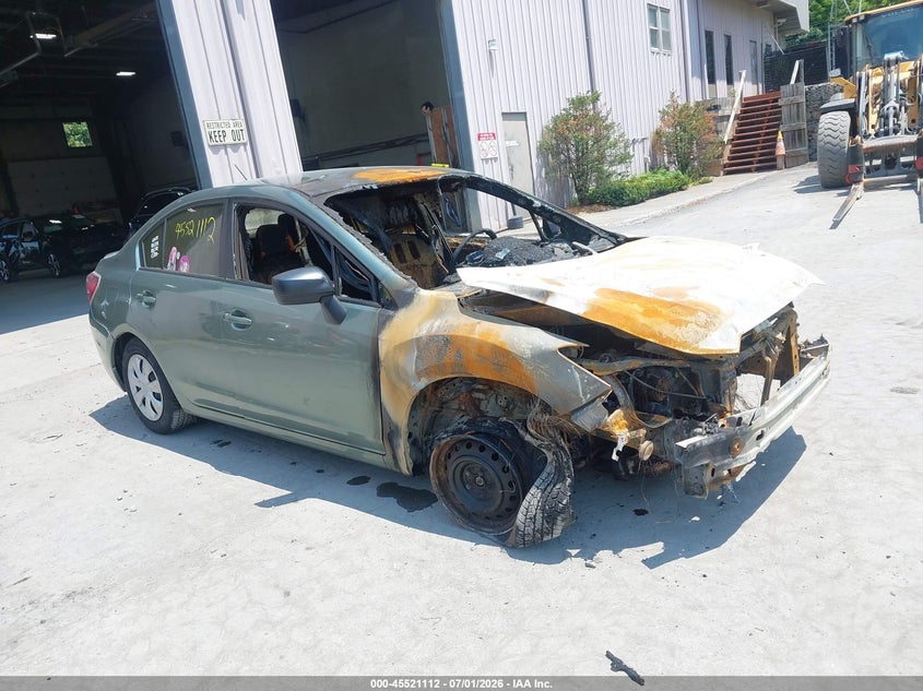 2016 Subaru Impreza VIN JF1GJAA69GG019450 IAAI salvage auction — TOTAL BURN, Mv-907A (New York), sold $275 on 2026-07-15 (photo 1)