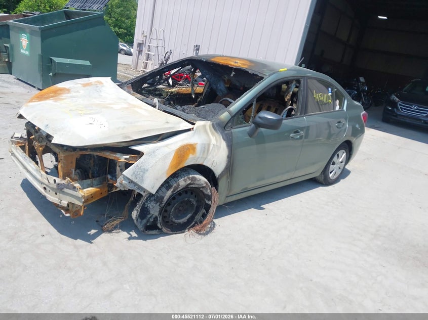 2016 Subaru Impreza VIN JF1GJAA69GG019450 IAAI salvage auction — TOTAL BURN, Mv-907A (New York), sold $275 on 2026-07-15 (photo 2)