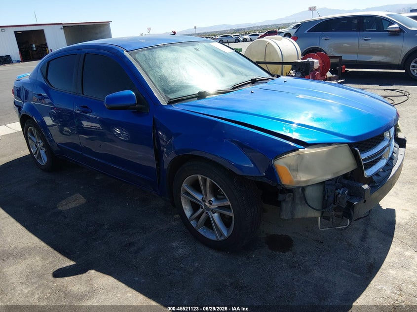 2012 Dodge Avenger VIN 1C3CDZEG6CN327929 IAAI salvage auction — NORMAL WEAR, Clear (Nevada), sold $100 on 2026-07-24 (photo 1)