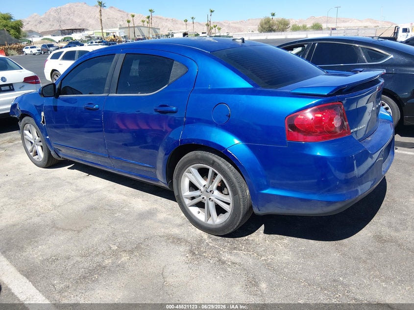 2012 Dodge Avenger VIN 1C3CDZEG6CN327929 IAAI salvage auction — NORMAL WEAR, Clear (Nevada), sold $100 on 2026-07-24 (photo 3)