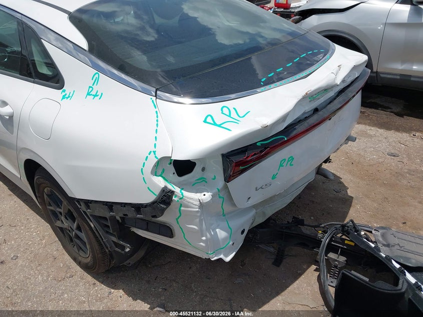 2025 Kia K5 VIN KNAG24J78S5297629 IAAI salvage auction — REAR END, Salvage (Texas), sold $7,400 on 2026-08-02 (photo 6)