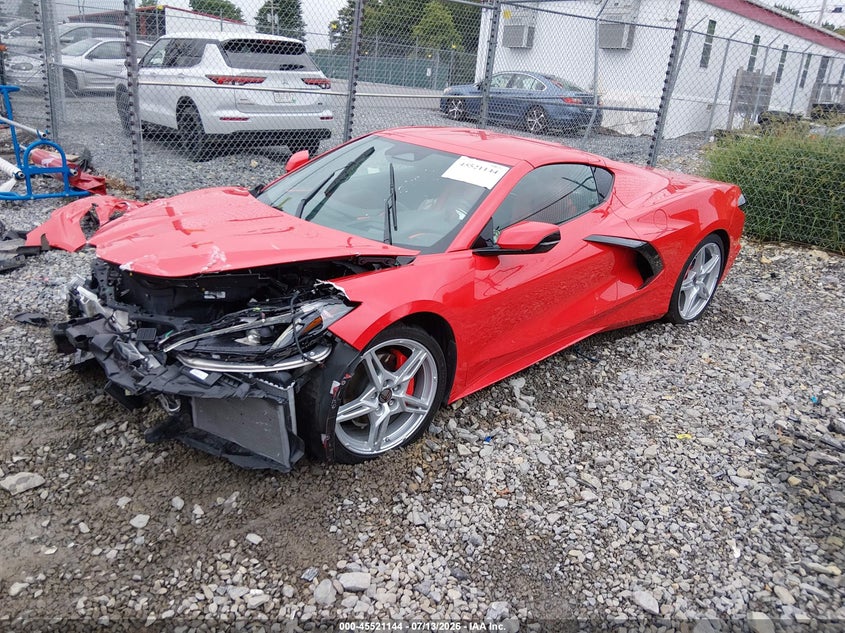 2024 Chevrolet Corvette VIN 1G1YB2D44R5101010 IAAI salvage auction — FRONT END, Salvage (West Virginia), sold $33,075 on 2026-08-26 (photo 2)