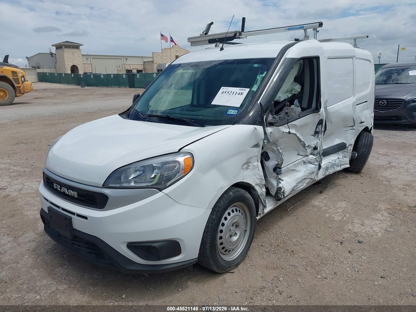 2022 Ram Promaster city VIN ZFBHRFAB9N6X68014 IAAI salvage auction — LEFT SIDE, Enterprise Vehicles Clear Only (Texas), sold $2,150 on 2026-08-03 (photo 2)
