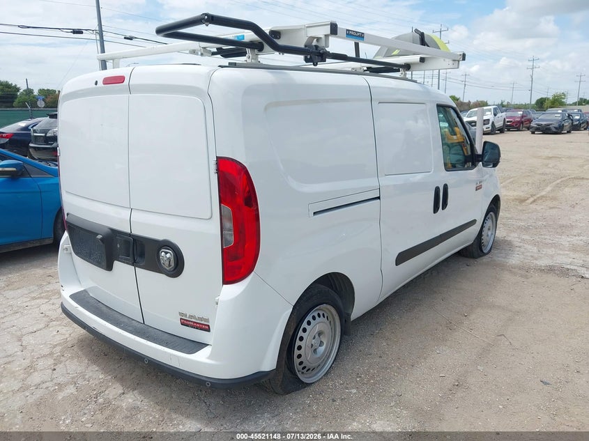 2022 Ram Promaster city VIN ZFBHRFAB9N6X68014 IAAI salvage auction — LEFT SIDE, Enterprise Vehicles Clear Only (Texas), sold $2,150 on 2026-08-03 (photo 4)