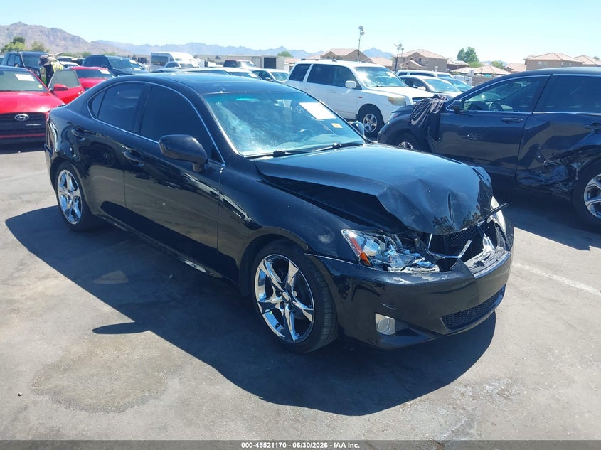 2007 Lexus Is 250 VIN JTHBK262972047709 IAAI salvage auction — FRONT END, Salvage (Arizona), sold $25 on 2026-07-28 (photo 1)