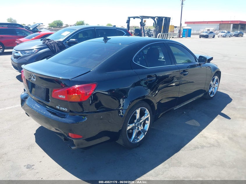 2007 Lexus Is 250 VIN JTHBK262972047709 IAAI salvage auction — FRONT END, Salvage (Arizona), sold $25 on 2026-07-28 (photo 4)