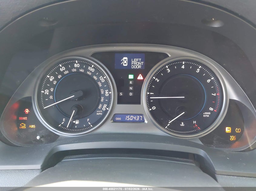 2007 Lexus Is 250 VIN JTHBK262972047709 IAAI salvage auction — FRONT END, Salvage (Arizona), sold $25 on 2026-07-28 (photo 7)