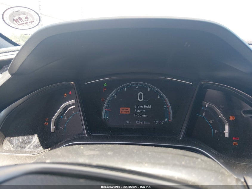 2018 Honda Civic VIN SHHFK7H52JU240200 IAAI salvage auction — FRONT & REAR, Wait Title, sold $2,850 on 2026-08-01 (photo 7)