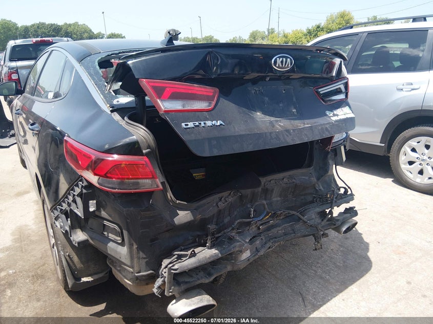 2019 Kia Optima VIN 5XXGT4L36KG295318 IAAI salvage auction — REAR END, Salvage (Ohio), sold $725 on 2026-07-28 (photo 6)