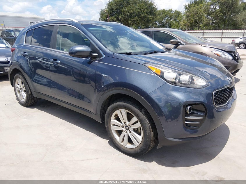 2017 Kia Sportage VIN KNDPMCACXH7288979 IAAI salvage auction — REAR END, Salvage Title, sold $2,600 on 2026-07-28 (photo 1)