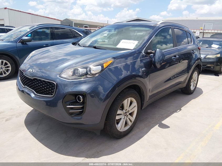2017 Kia Sportage VIN KNDPMCACXH7288979 IAAI salvage auction — REAR END, Salvage Title, sold $2,600 on 2026-07-28 (photo 2)