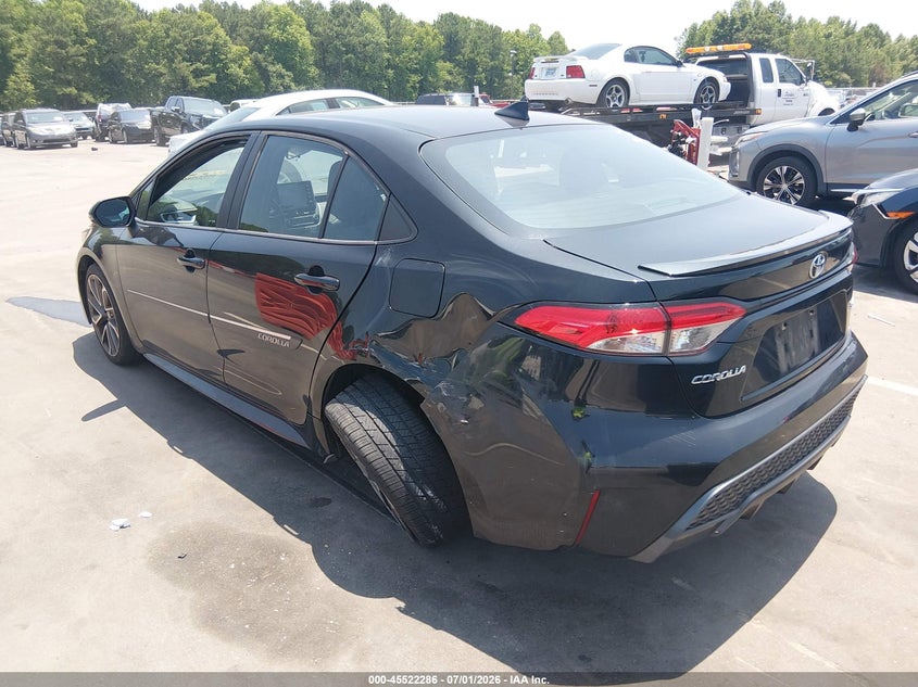 2021 Toyota Corolla VIN 5YFS4MCE1MP060019 IAAI salvage auction — LEFT REAR, Salvage (North Carolina), sold $4,200 on 2026-07-29 (photo 3)