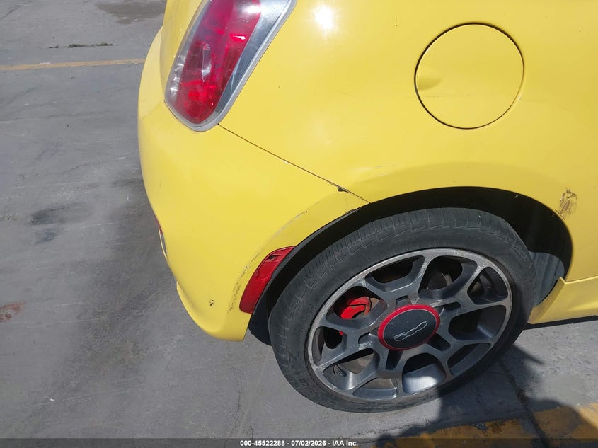 2012 Fiat 500 VIN 3C3CFFBR3CT140131 IAAI salvage auction — NORMAL WEAR, Clear - Dealer Only (California), sold $475 on 2026-07-29 (photo 6)
