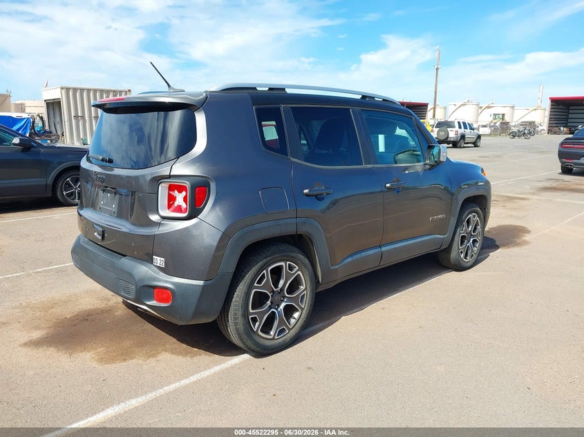 2016 Jeep Renegade VIN ZACCJADT5GPC87585 IAAI salvage auction — REAR END, Clear (Hawaii), sold $325 on 2026-07-21 (photo 4)