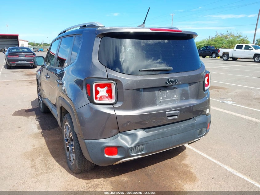 2016 Jeep Renegade VIN ZACCJADT5GPC87585 IAAI salvage auction — REAR END, Clear (Hawaii), sold $325 on 2026-07-21 (photo 6)