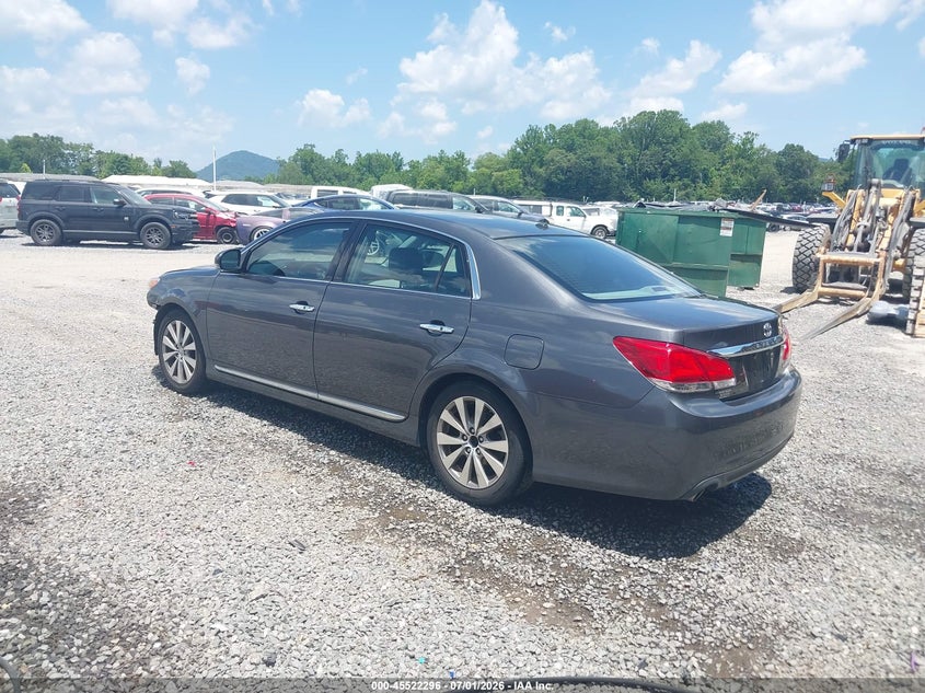 2011 Toyota Avalon VIN 4T1BK3DB8BU420953 IAAI salvage auction — FRONT END, Salvage (North Carolina), sold $1,625 on 2026-08-01 (photo 3)