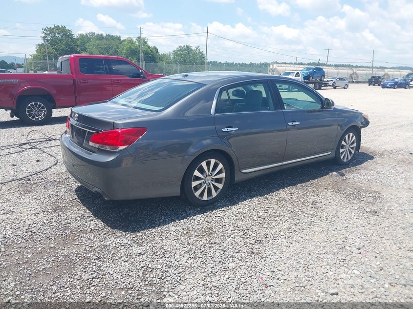 2011 Toyota Avalon VIN 4T1BK3DB8BU420953 IAAI salvage auction — FRONT END, Salvage (North Carolina), sold $1,625 on 2026-08-01 (photo 4)