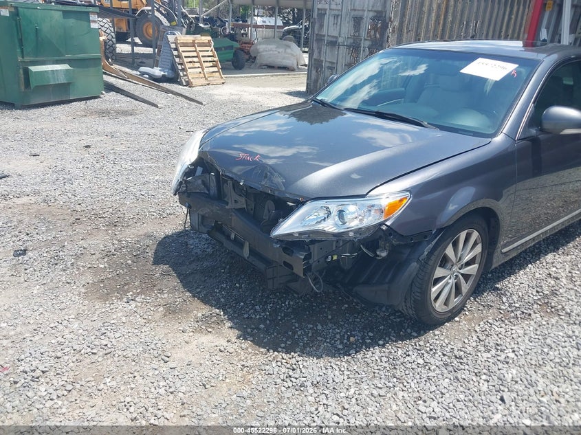 2011 Toyota Avalon VIN 4T1BK3DB8BU420953 IAAI salvage auction — FRONT END, Salvage (North Carolina), sold $1,625 on 2026-08-01 (photo 6)