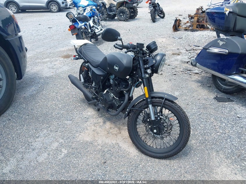 2022 Csc motorcycles Mc VIN LZSSDNRB7N1003914 IAAI salvage auction — NORMAL WEAR, Clear (Pennsylvania), sold $825 on 2026-07-28 (photo 1)