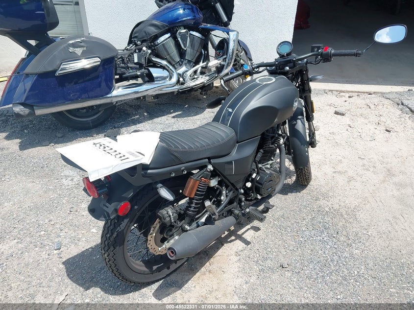 2022 Csc motorcycles Mc VIN LZSSDNRB7N1003914 IAAI salvage auction — NORMAL WEAR, Clear (Pennsylvania), sold $825 on 2026-07-28 (photo 4)