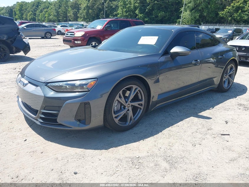 2022 Audi E-tron gt VIN WAUFJBFW2N7004321 IAAI salvage auction — REAR END, Salvage Title, sold $23,300 on 2026-08-19 (photo 2)