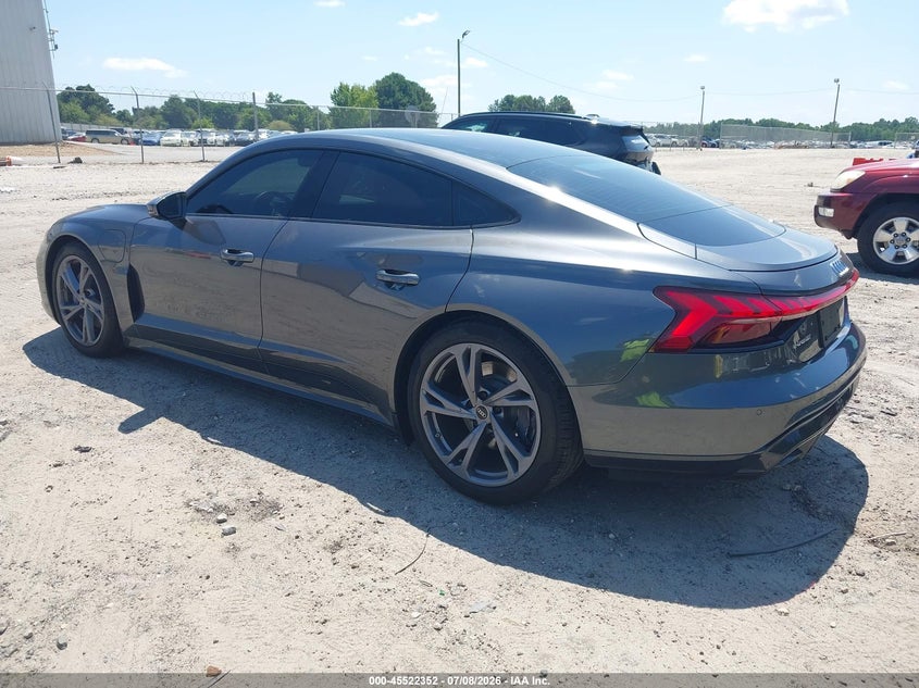 2022 Audi E-tron gt VIN WAUFJBFW2N7004321 IAAI salvage auction — REAR END, Salvage Title, sold $23,300 on 2026-08-19 (photo 3)