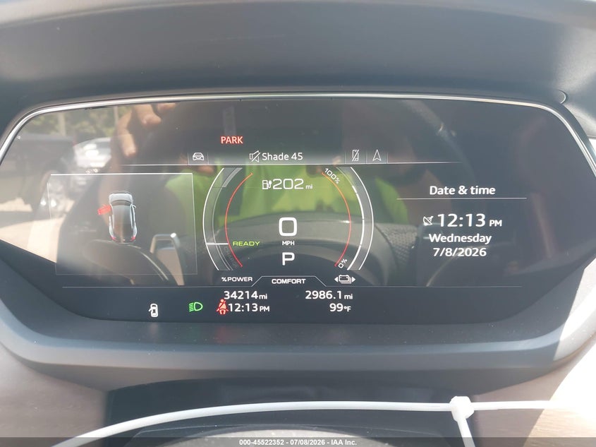 2022 Audi E-tron gt VIN WAUFJBFW2N7004321 IAAI salvage auction — REAR END, Salvage Title, sold $23,300 on 2026-08-19 (photo 7)