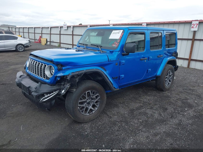 2026 Jeep Wrangler / VIN 1C4PJXEN4TW269175 IAAI salvage auction — FRONT END, Clear (Washington), sold $27,000 on 2026-07-21 (photo 2)