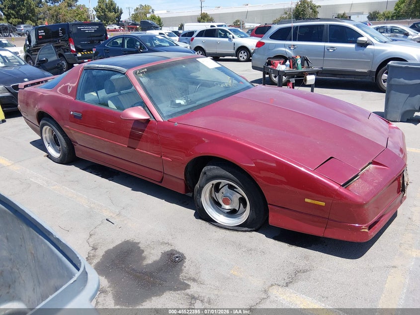 1990 Pontiac Firebird VIN 1G2FS23T1LL200060 IAAI salvage auction — NORMAL WEAR, App For Dup Clear (California), sold $550 on 2026-07-27 (photo 1)