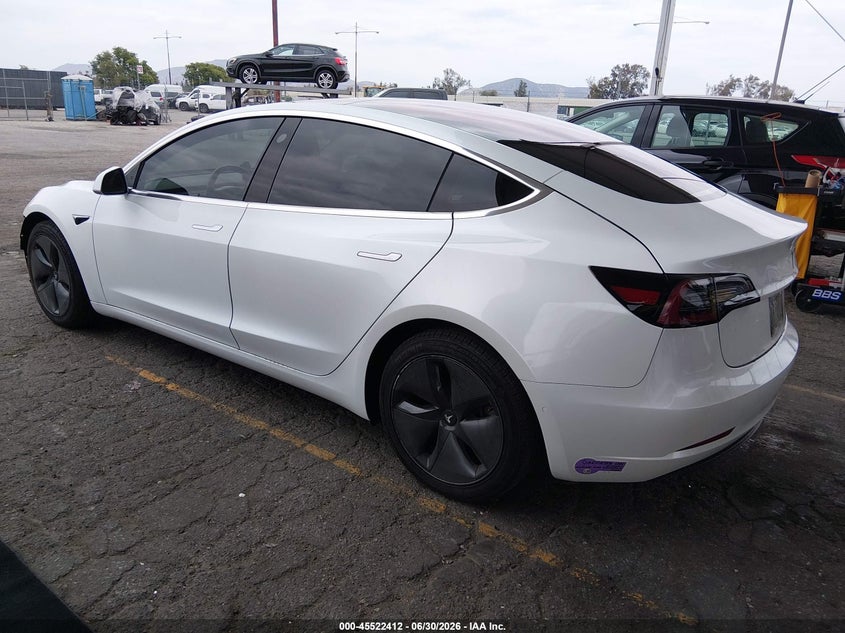 2018 Tesla Model 3 VIN 5YJ3E1EA2JF038743 IAAI salvage auction — FRONT END, Salvage Title, sold $7,200 on 2026-07-23 (photo 3)