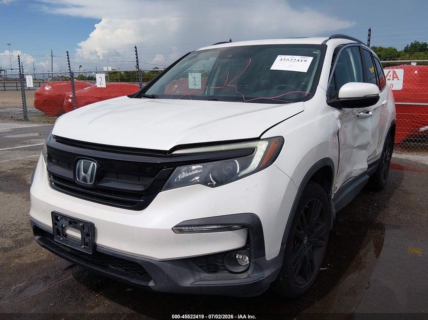 2022 Honda Pilot VIN 5FNYF5H29NB014265 IAAI salvage auction — LEFT FRONT, Salvage Title, sold $10,600 on 2026-08-24 (photo 2)
