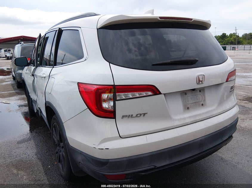 2022 Honda Pilot VIN 5FNYF5H29NB014265 IAAI salvage auction — LEFT FRONT, Salvage Title, sold $10,600 on 2026-08-24 (photo 3)