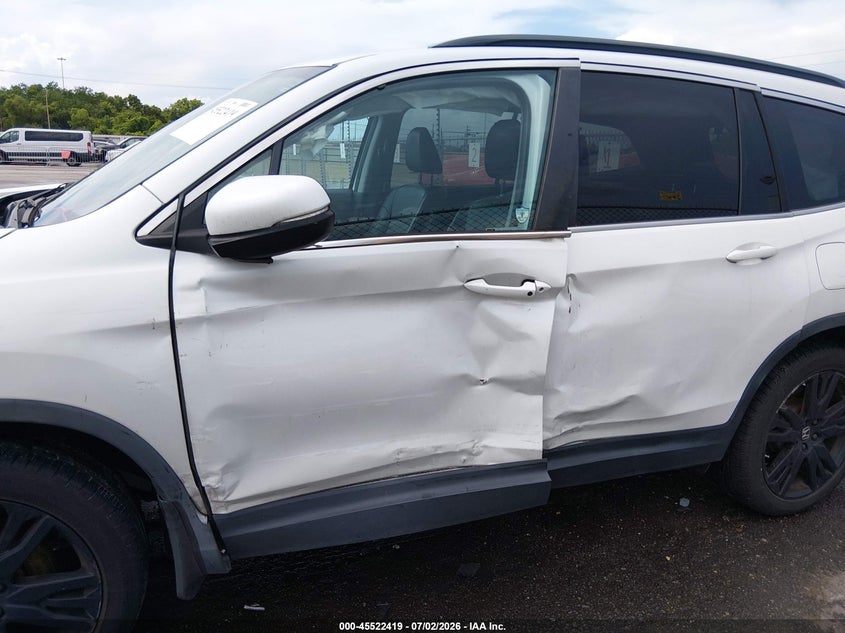 2022 Honda Pilot VIN 5FNYF5H29NB014265 IAAI salvage auction — LEFT FRONT, Salvage Title, sold $10,600 on 2026-08-24 (photo 6)
