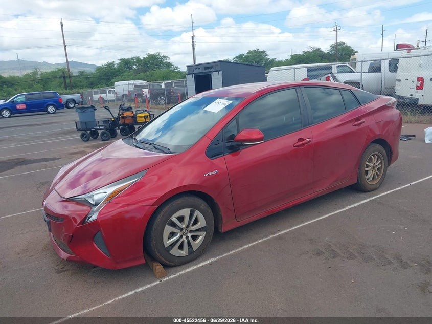 2016 Toyota Prius VIN JTDKARFUXG3514032 IAAI salvage auction — NORMAL WEAR, Clear (Hawaii), sold $1,800 on 2026-07-28 (photo 2)