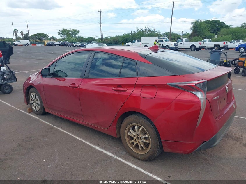 2016 Toyota Prius VIN JTDKARFUXG3514032 IAAI salvage auction — NORMAL WEAR, Clear (Hawaii), sold $1,800 on 2026-07-28 (photo 3)