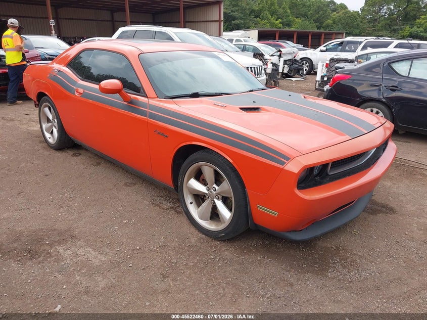 2013 Dodge Challenger VIN 2C3CDYBT6DH734073 IAAI salvage auction — REAR END, Salvage (Alabama), sold $25 on 2026-08-03 (photo 1)