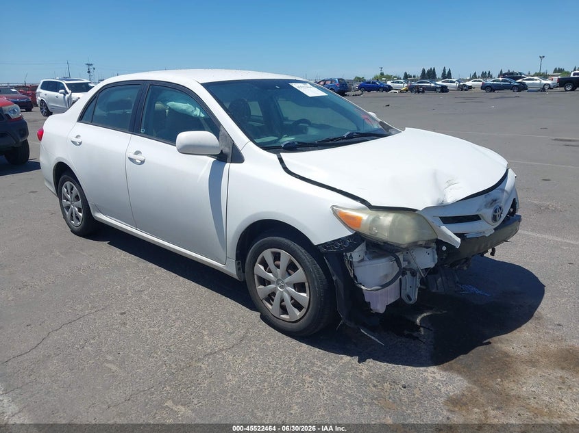 2011 Toyota Corolla VIN JTDBU4EE3B9124478 IAAI salvage auction — FRONT END, Salvage (California), sold $1,225 on 2026-07-29 (photo 1)
