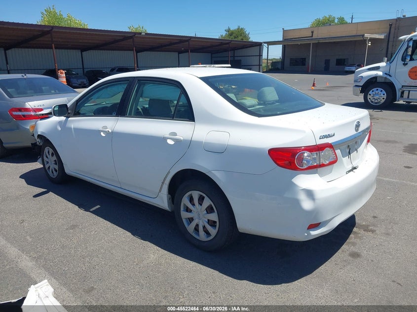 2011 Toyota Corolla VIN JTDBU4EE3B9124478 IAAI salvage auction — FRONT END, Salvage (California), sold $1,225 on 2026-07-29 (photo 3)