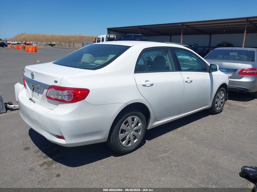 2011 Toyota Corolla VIN JTDBU4EE3B9124478 IAAI salvage auction — FRONT END, Salvage (California), sold $1,225 on 2026-07-29 (photo 4)