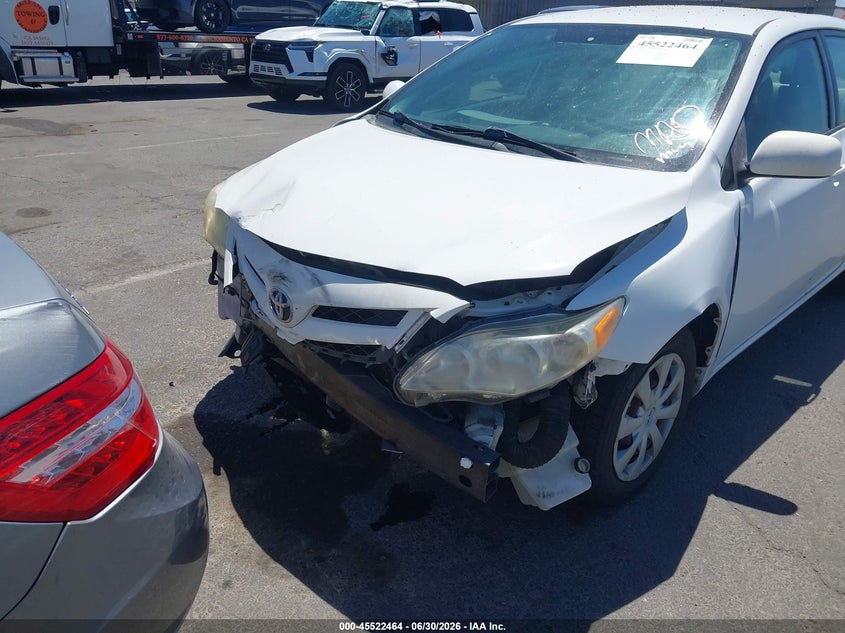 2011 Toyota Corolla VIN JTDBU4EE3B9124478 IAAI salvage auction — FRONT END, Salvage (California), sold $1,225 on 2026-07-29 (photo 6)