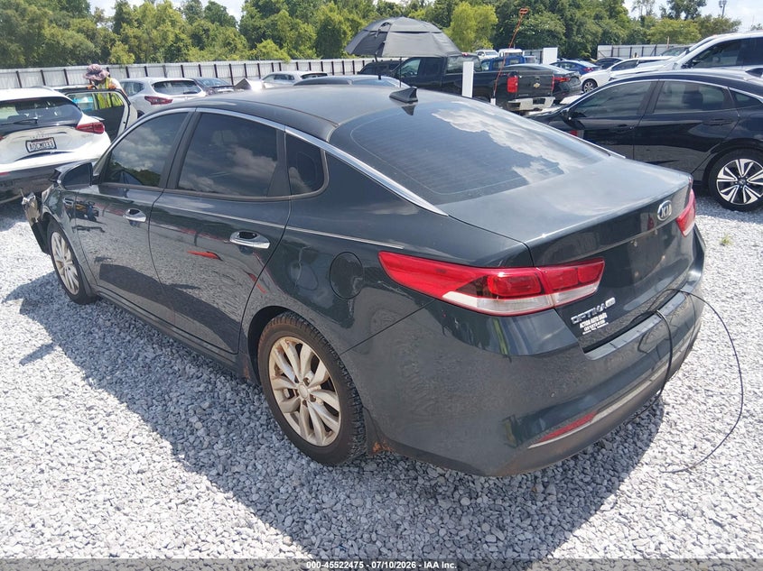 2016 Kia Optima VIN 5XXGT4L34GG078924 IAAI salvage auction — FRONT END, Clear (Alabama), sold $250 on 2026-07-23 (photo 3)